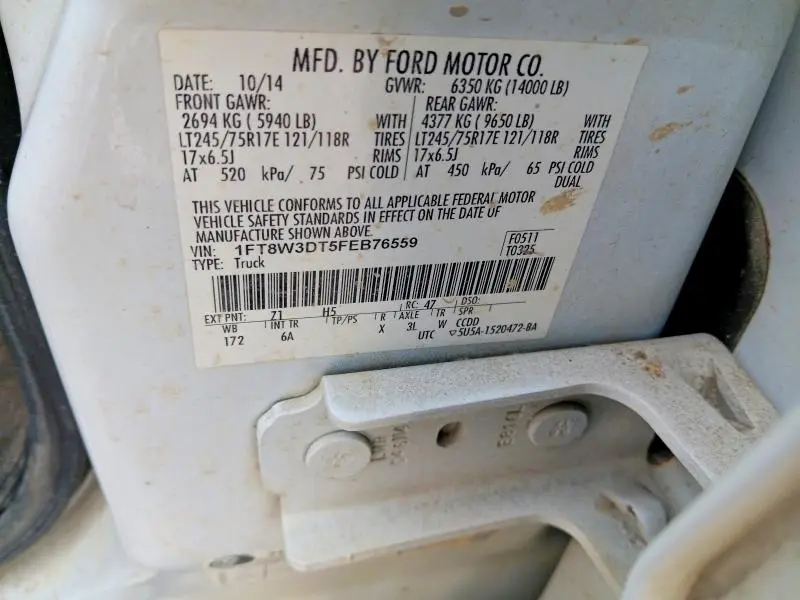 2015 FORD F350 SUPER DUTY  