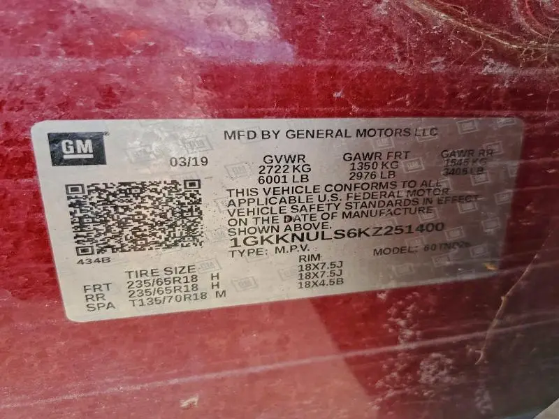 2019 GMC ACADIA SLT-1  