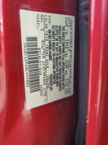 2011 NISSAN VERSA S  