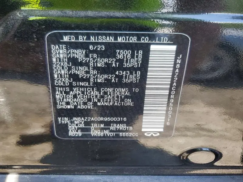 2024 INFINITI QX80 PREMIUM SELECT  