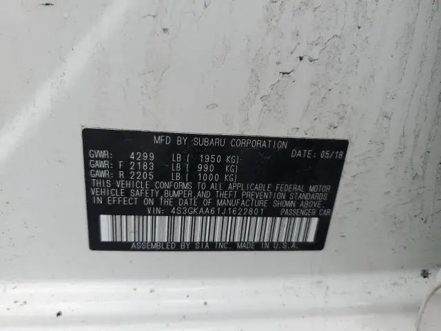 2018 SUBARU IMPREZA   