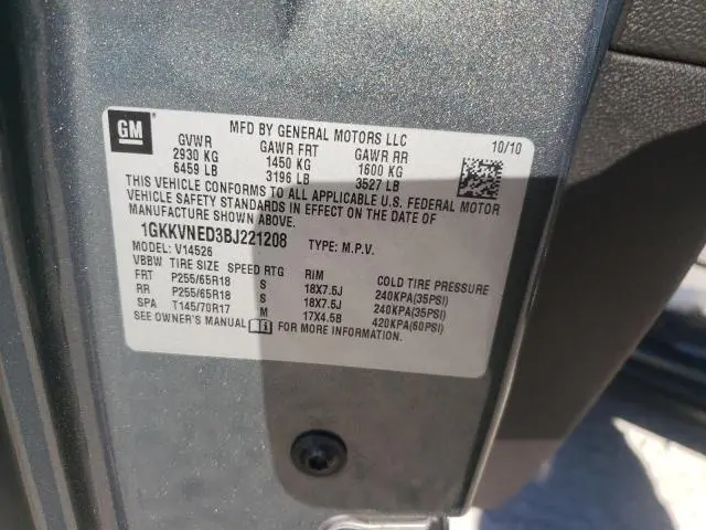 2011 GMC ACADIA SLE   
