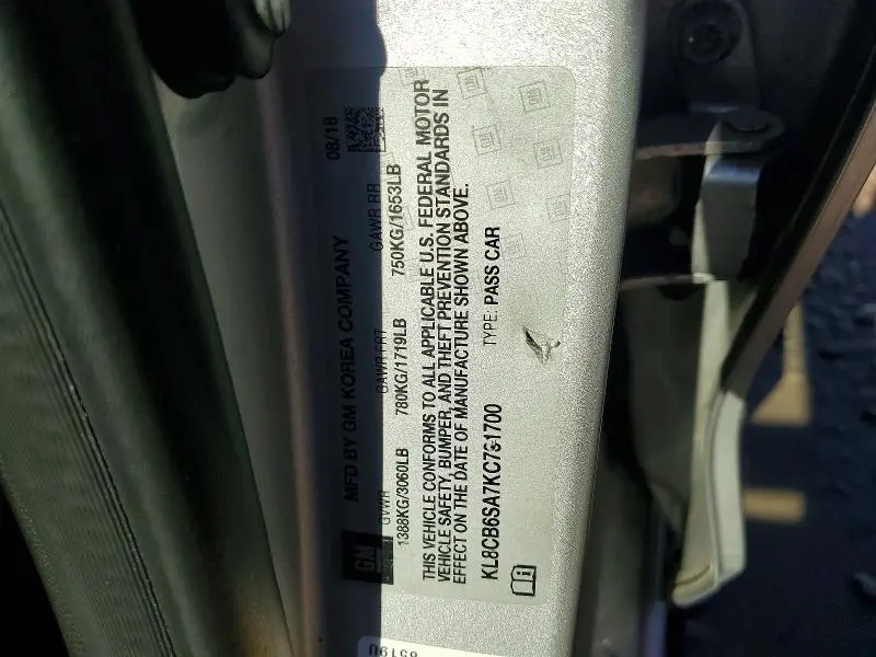 2019 CHEVROLET SPARK LS  