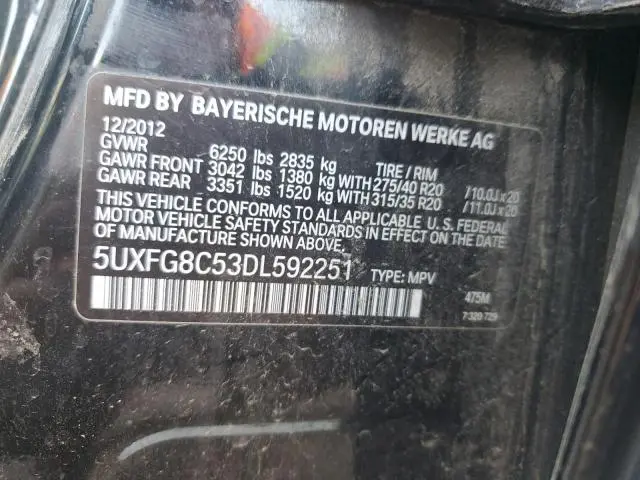 2013 BMW X6 XDRIVE50I  