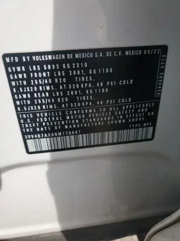 2022 VOLKSWAGEN TIGUAN SEL R-LINE  