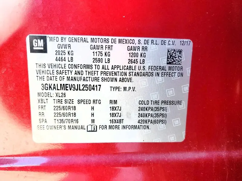 2018 GMC TERRAIN SLE  