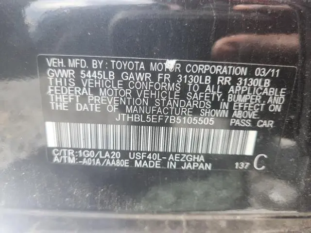 2011 LEXUS LS 460  
