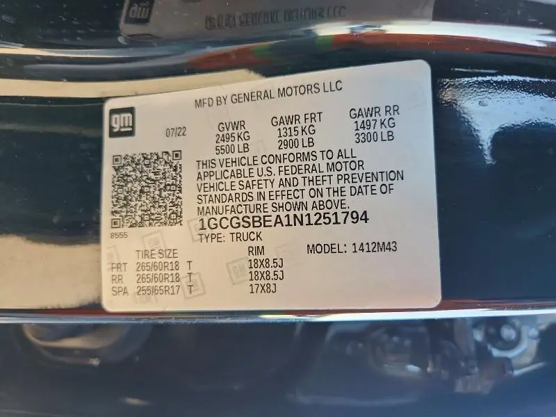 2022 CHEVROLET COLORADO   