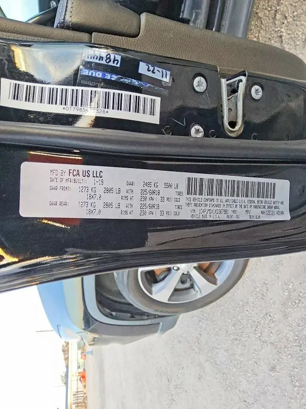 2019 JEEP CHEROKEE LIMITED  