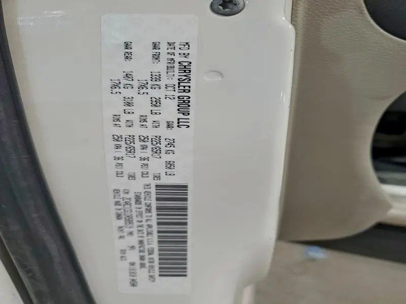 2013 CHRYSLER TOWN & COUNTRY TOURING L  