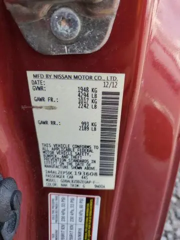 2013 NISSAN ALTIMA S  