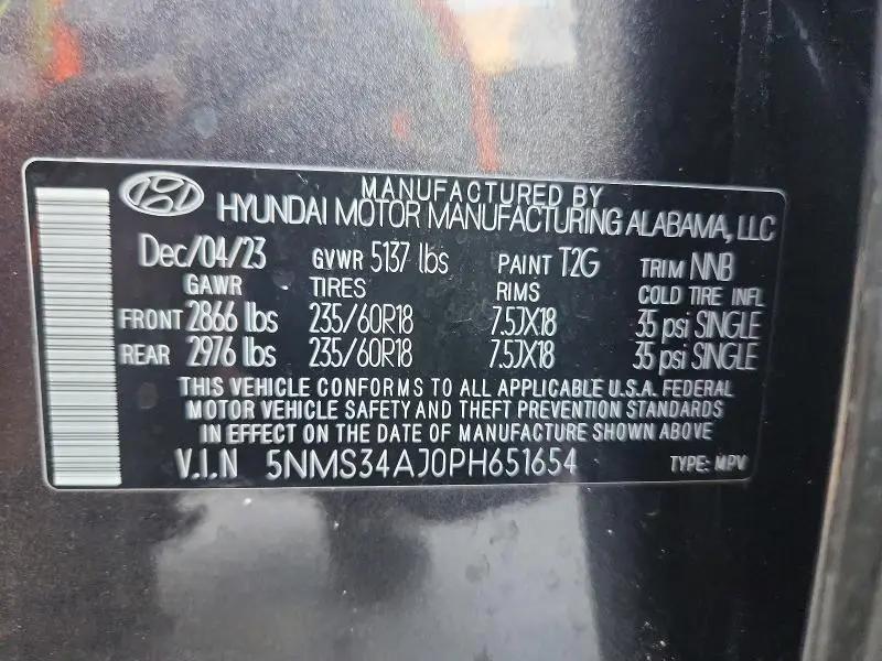 2023 HYUNDAI SANTA FE SEL  