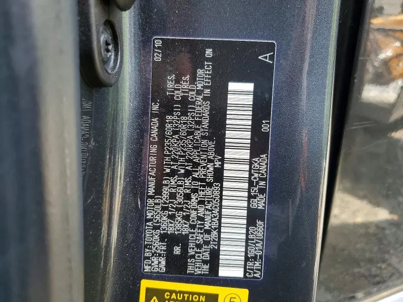 2010 LEXUS RX 350  