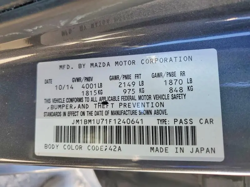 2015 MAZDA 3 SPORT  