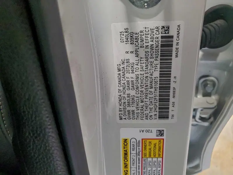 2026 HONDA CIVIC SPORT  
