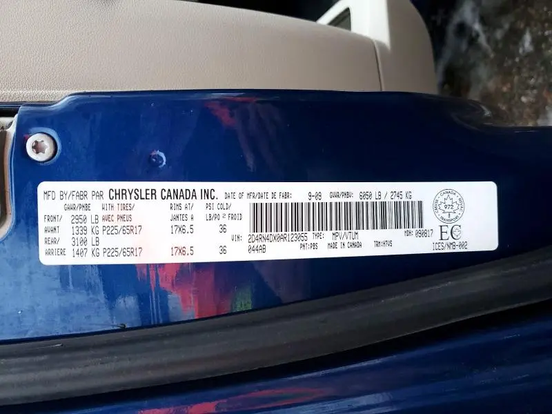 2010 DODGE GRAND CARAVAN SE  