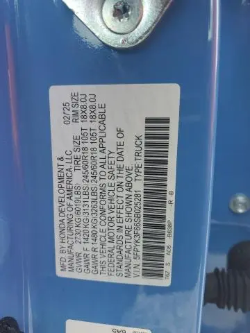 2025 HONDA RIDGELINE TRAIL SPORT  