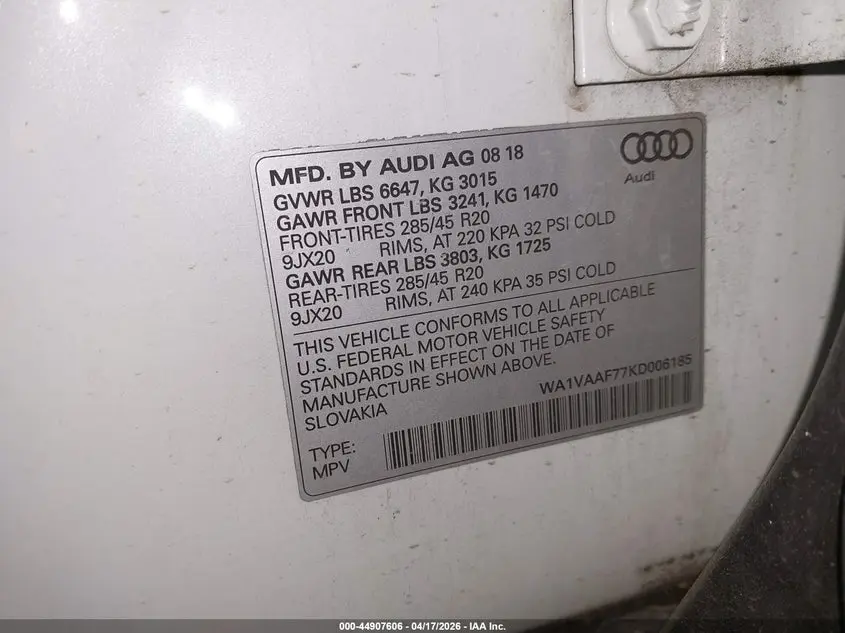 2019 AUDI Q7 55 PREMIUM