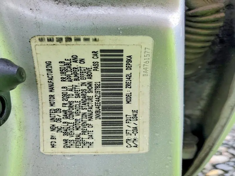 2010 TOYOTA COROLLA S  