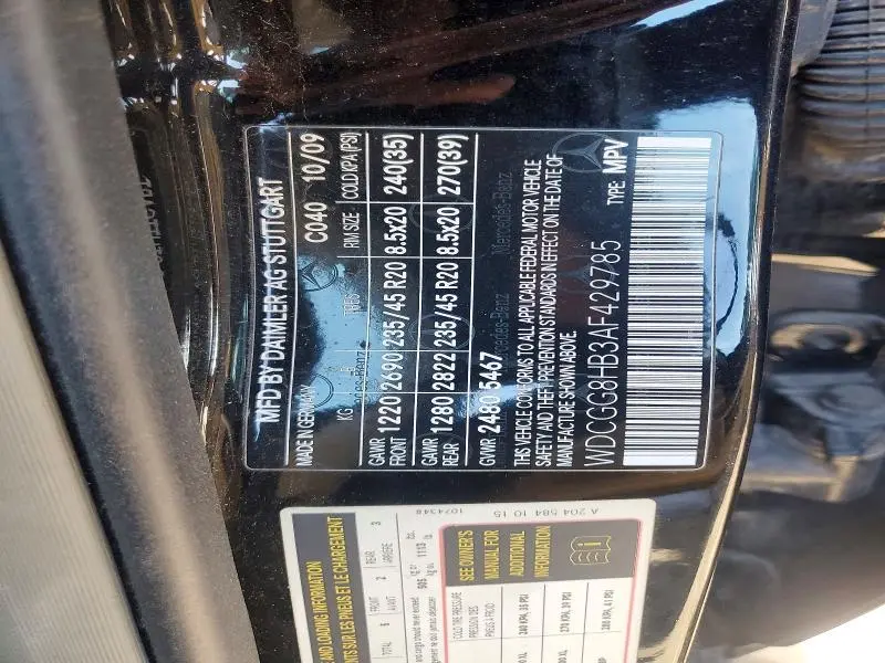 2010 MERCEDES-BENZ GLK 350 4MATIC  