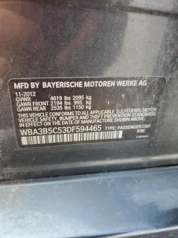 2013 BMW 328 XI SULEV  