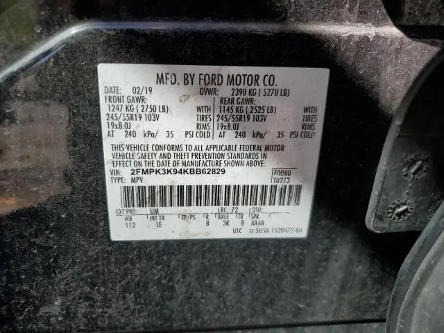 2019 FORD EDGE TITANIUM  