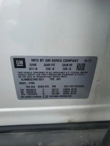 2021 BUICK ENCORE GX SELECT  