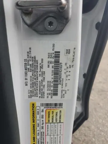 2015 FORD FUSION TITANIUM  