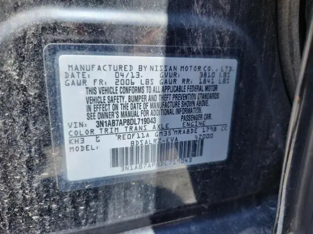 2013 NISSAN SENTRA S  