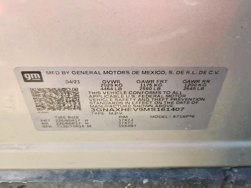 2021 CHEVROLET EQUINOX LS  