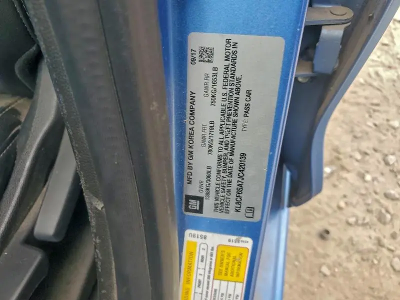 2018 CHEVROLET SPARK 2LT  