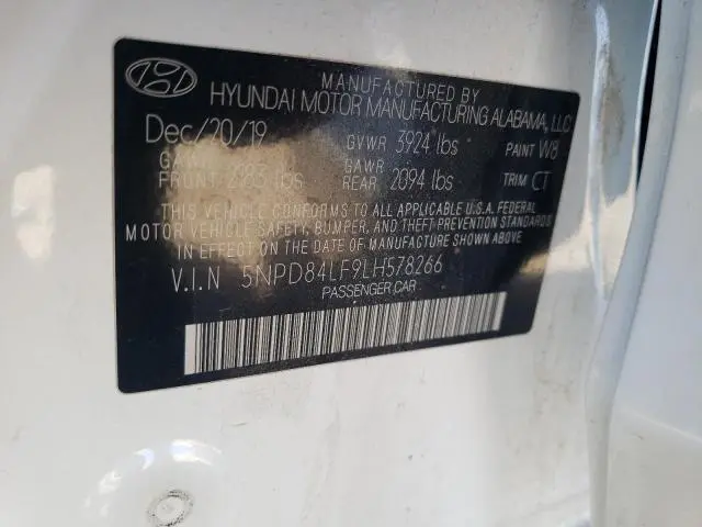 2020 HYUNDAI ELANTRA SEL  