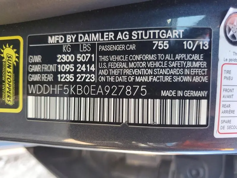 2014 MERCEDES-BENZ E 350  