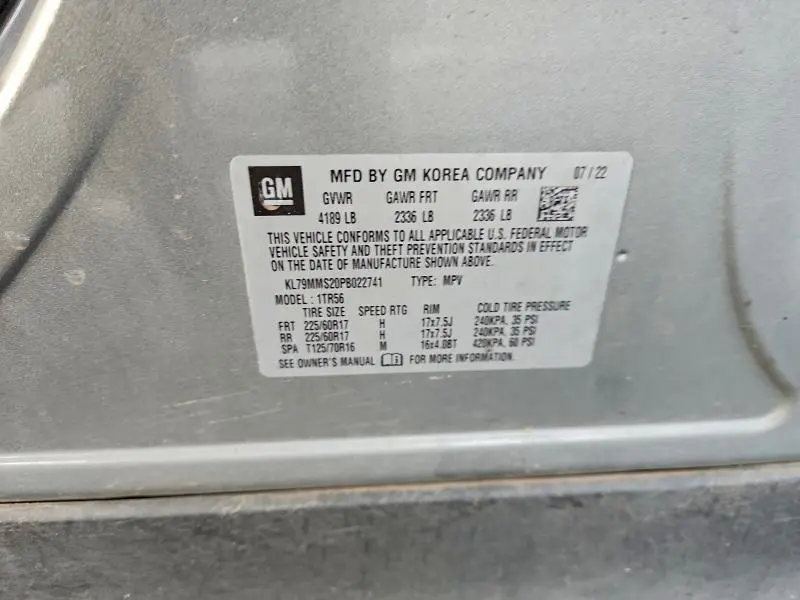 2023 CHEVROLET TRAILBLAZER LS  