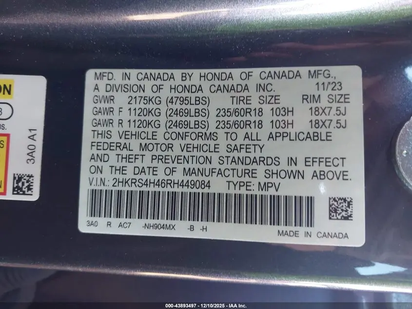 2024 HONDA CR-V EX AWD