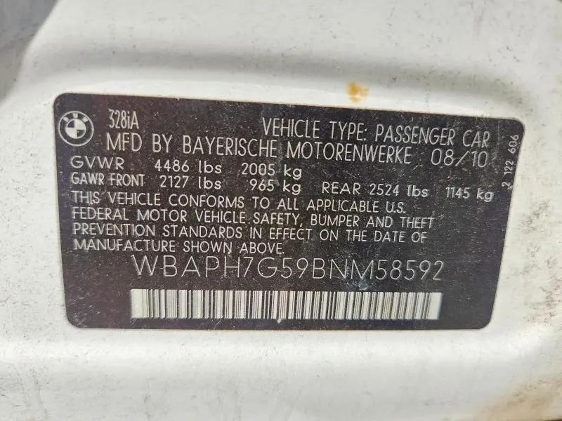 2011 BMW 328 I  