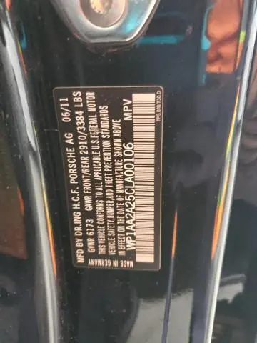 2012 PORSCHE CAYENNE
