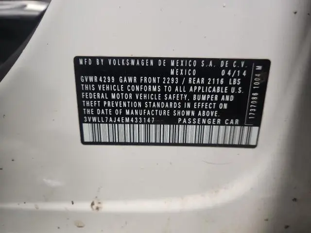 2014 VOLKSWAGEN JETTA TDI  