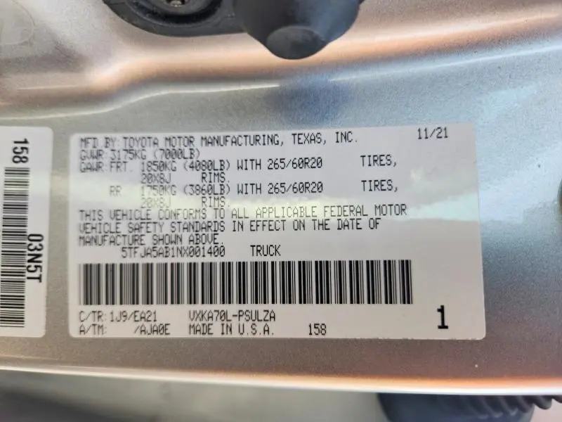 2022 TOYOTA TUNDRA CREWMAX LIMITED  
