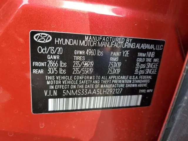 2020 HYUNDAI SANTA FE SEL