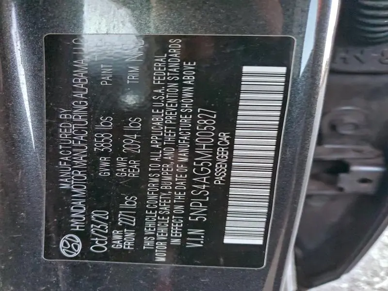 2021 HYUNDAI ELANTRA SEL  