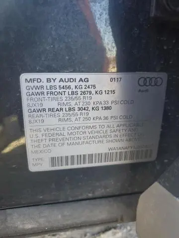 2018 AUDI Q5 PREMIUM  