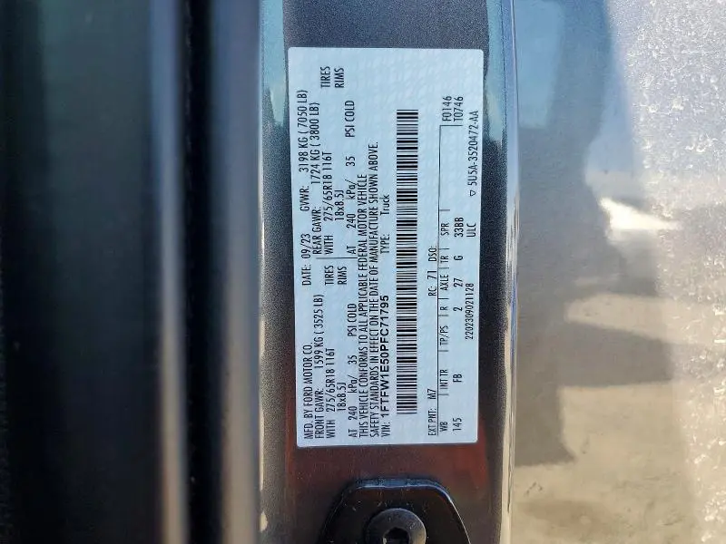 2023 FORD F150 SUPERCREW  