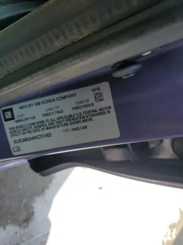 2017 CHEVROLET SPARK LS