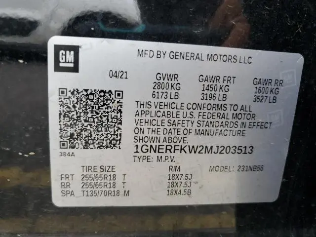 2021 CHEVROLET TRAVERSE LS  