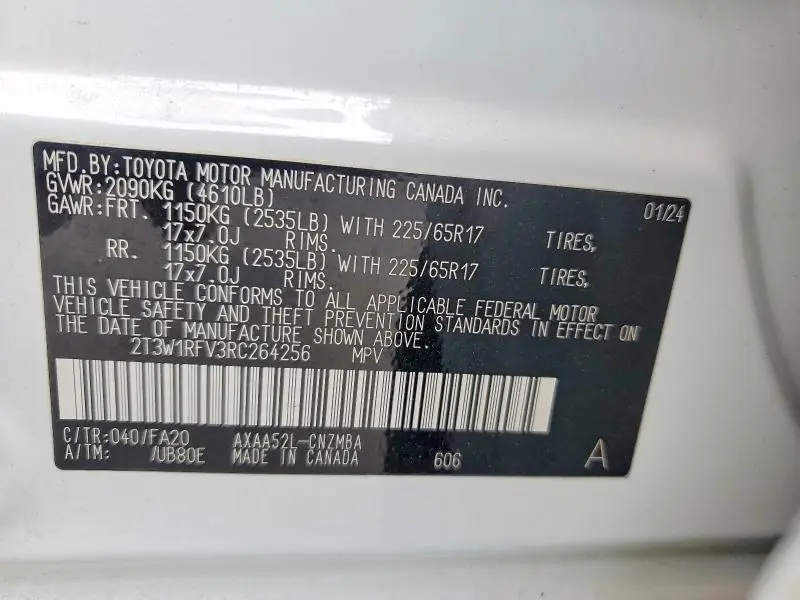 2024 TOYOTA RAV4 XLE  