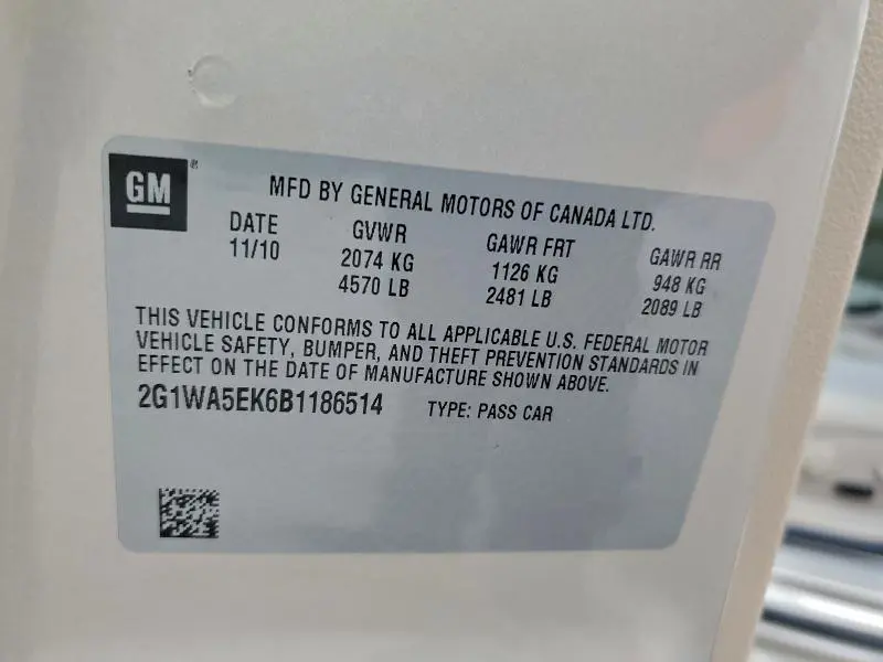 2011 CHEVROLET IMPALA LS  