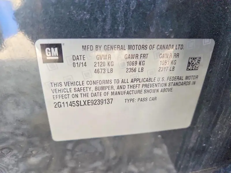 2014 CHEVROLET IMPALA LTZ  