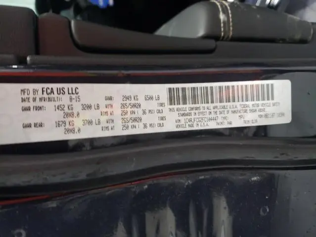 2015 JEEP GRAND CHEROKEE OVERLAND  