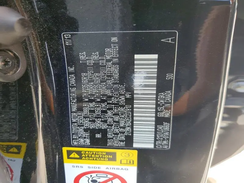 2014 LEXUS RX 350 BASE  